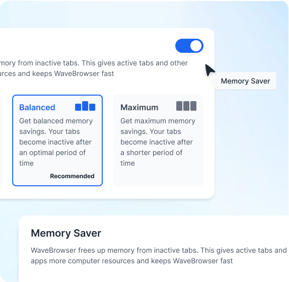 Wave Browser lightning fast performance on Windows