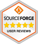 SourceForge reviews badge