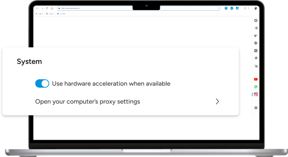 Wave Browser's hardware acceleration feature enables faster page loads and improved performance