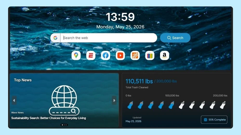Incognito Mode window in Wave Browser for browsing without saving local history or cookies after the session ends.