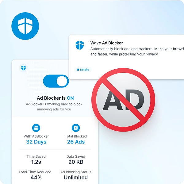 Ad-free browsing experience and resource savings