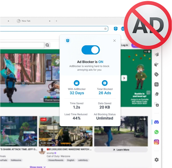 Ad-free gaming environment and focus mode