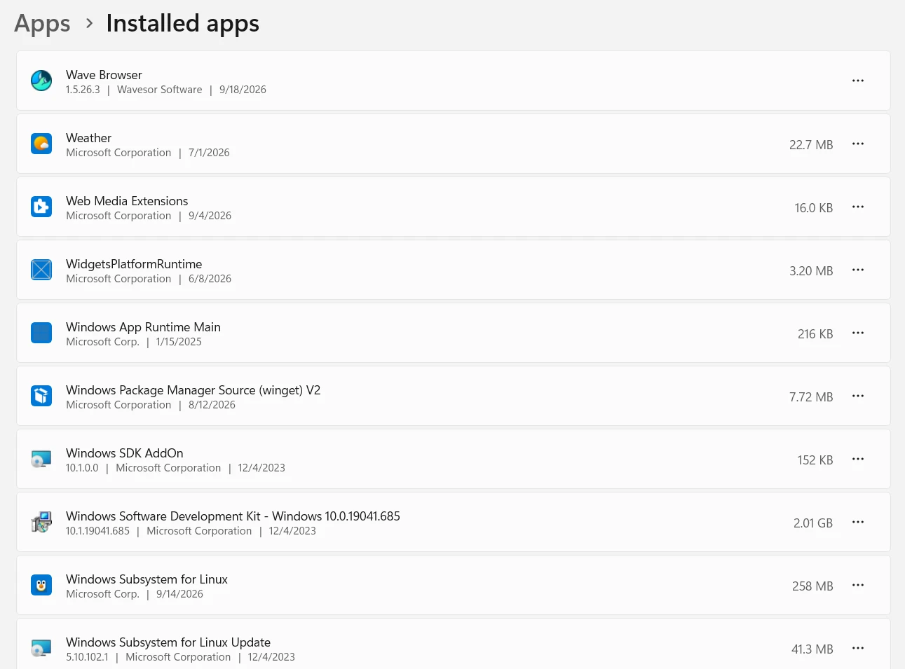 Windows uninstall, step 4