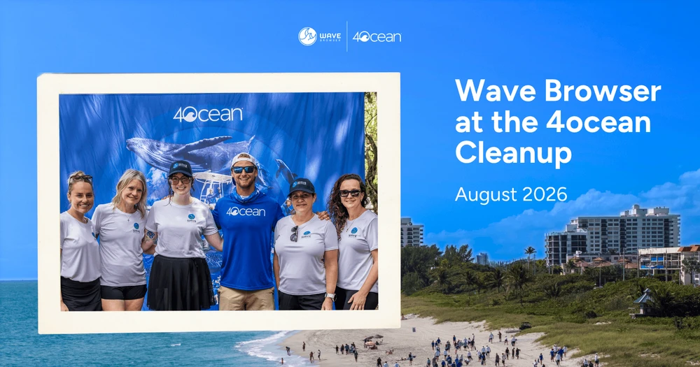 wave browser at the 4ocean cleanup