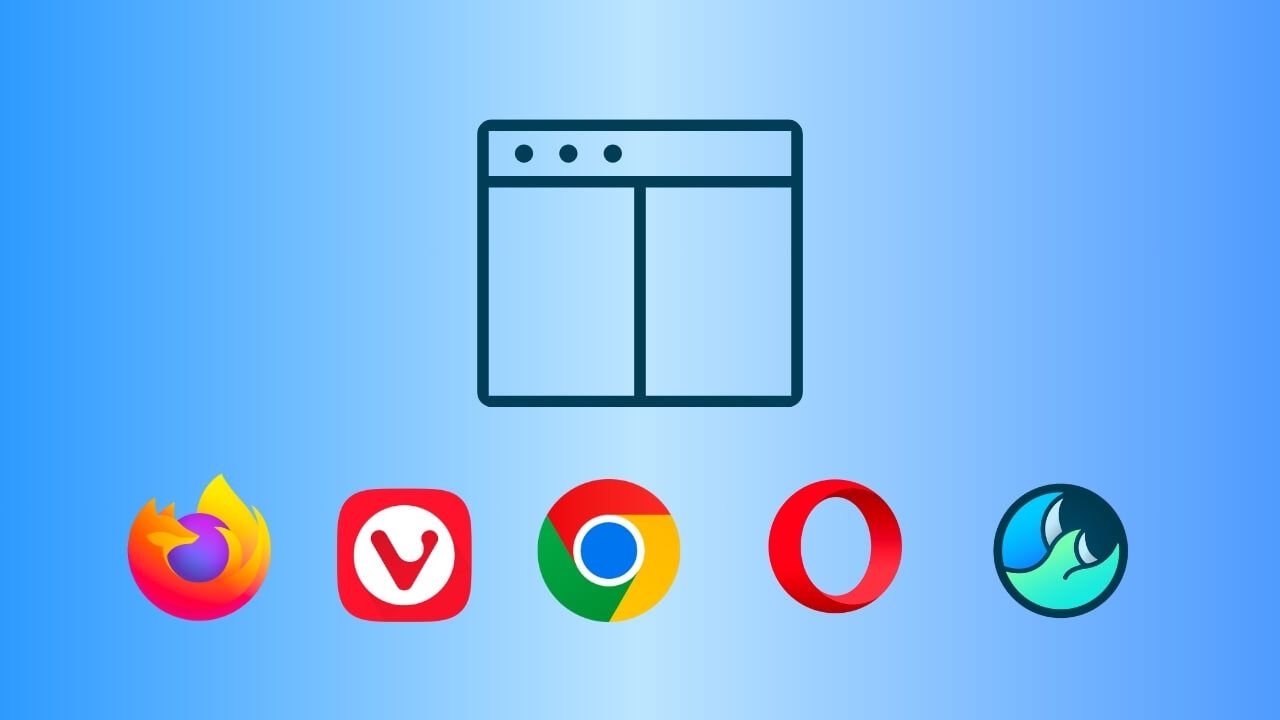 Split-view features on other browsers