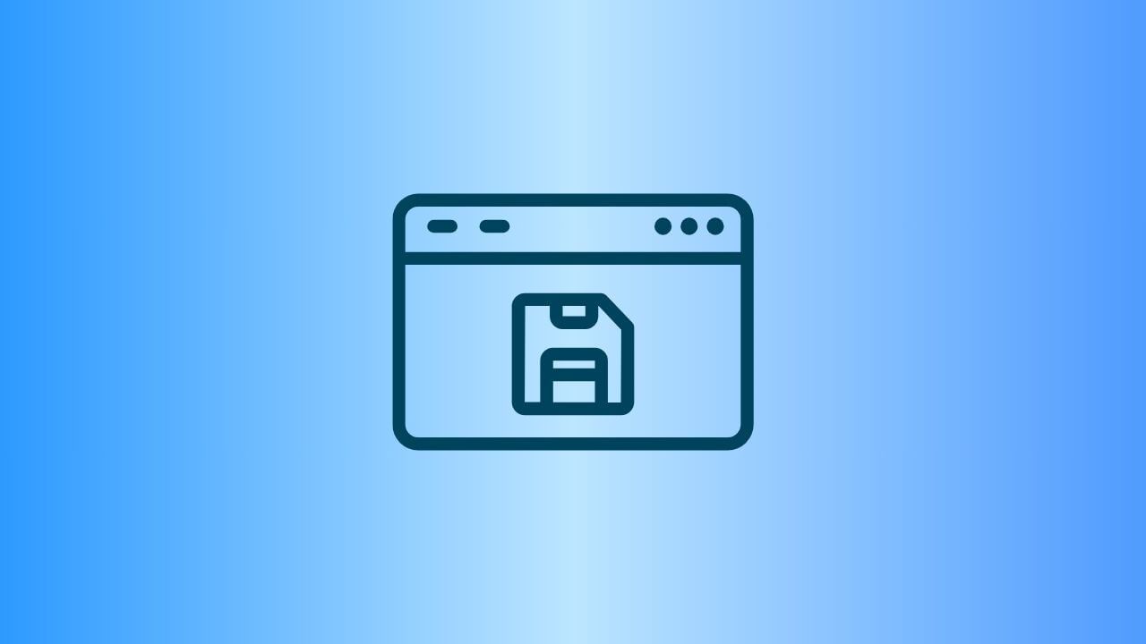 Save and restore browser sessions