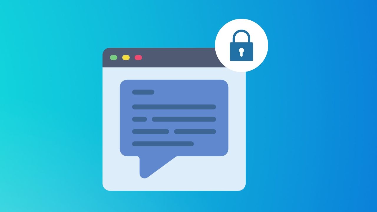 private and secure browser messaging