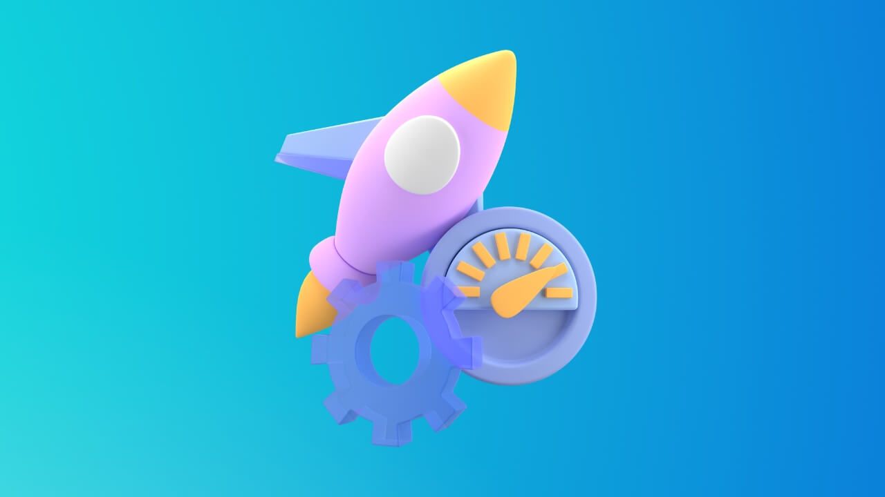 Browser messaging comparing speeds across browsers