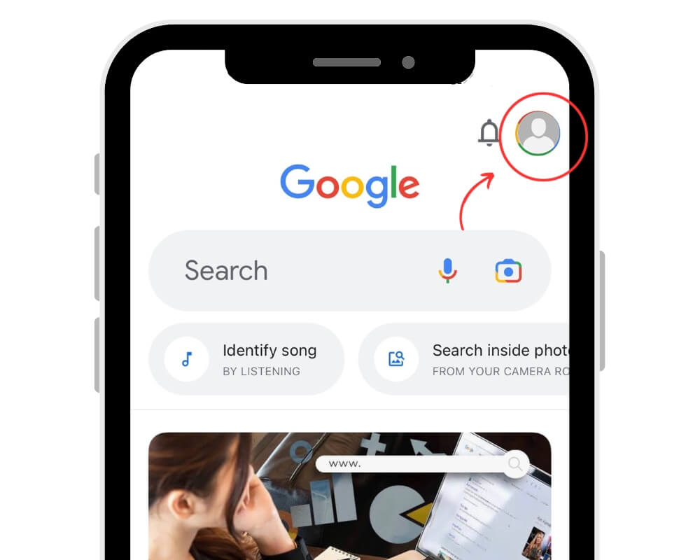 screenshot of Google Chrome on ios device