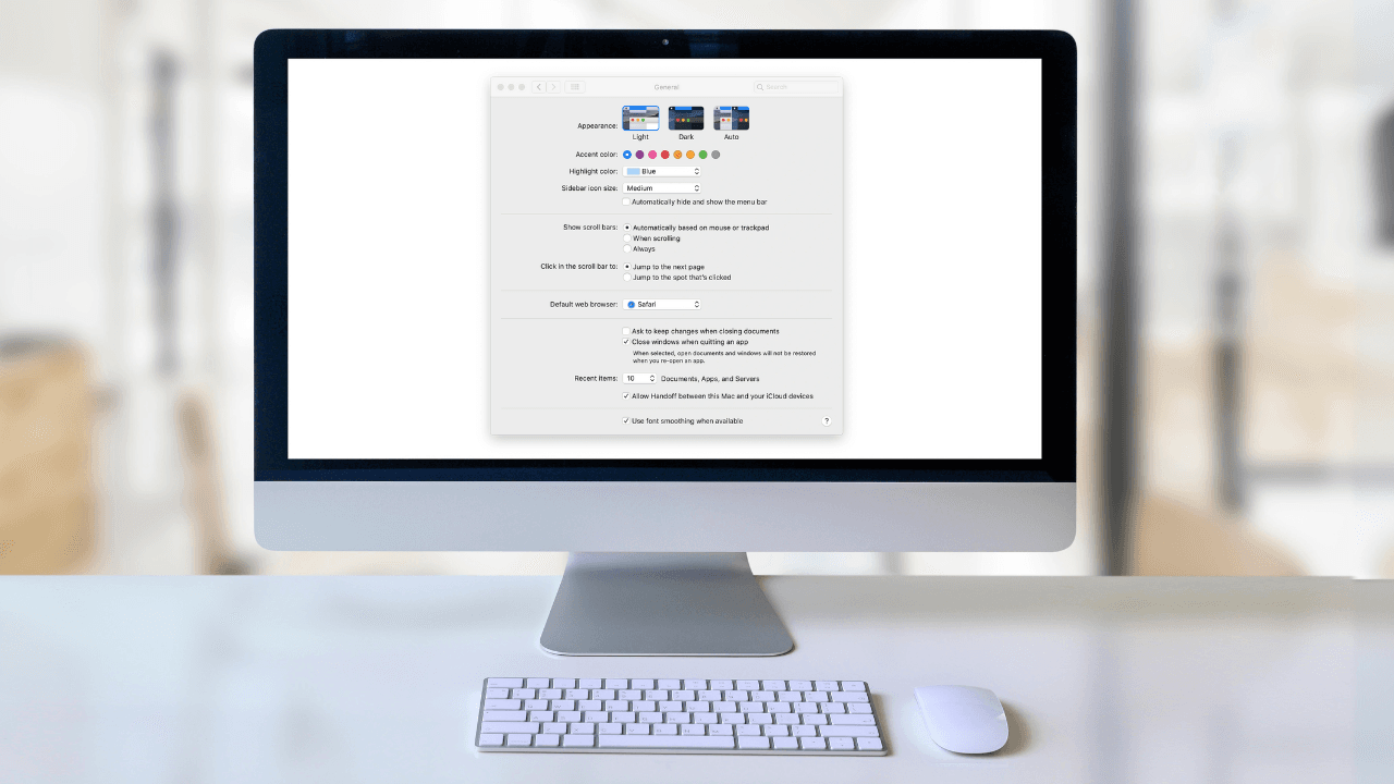 How do I change my default browser on Mac in general settings