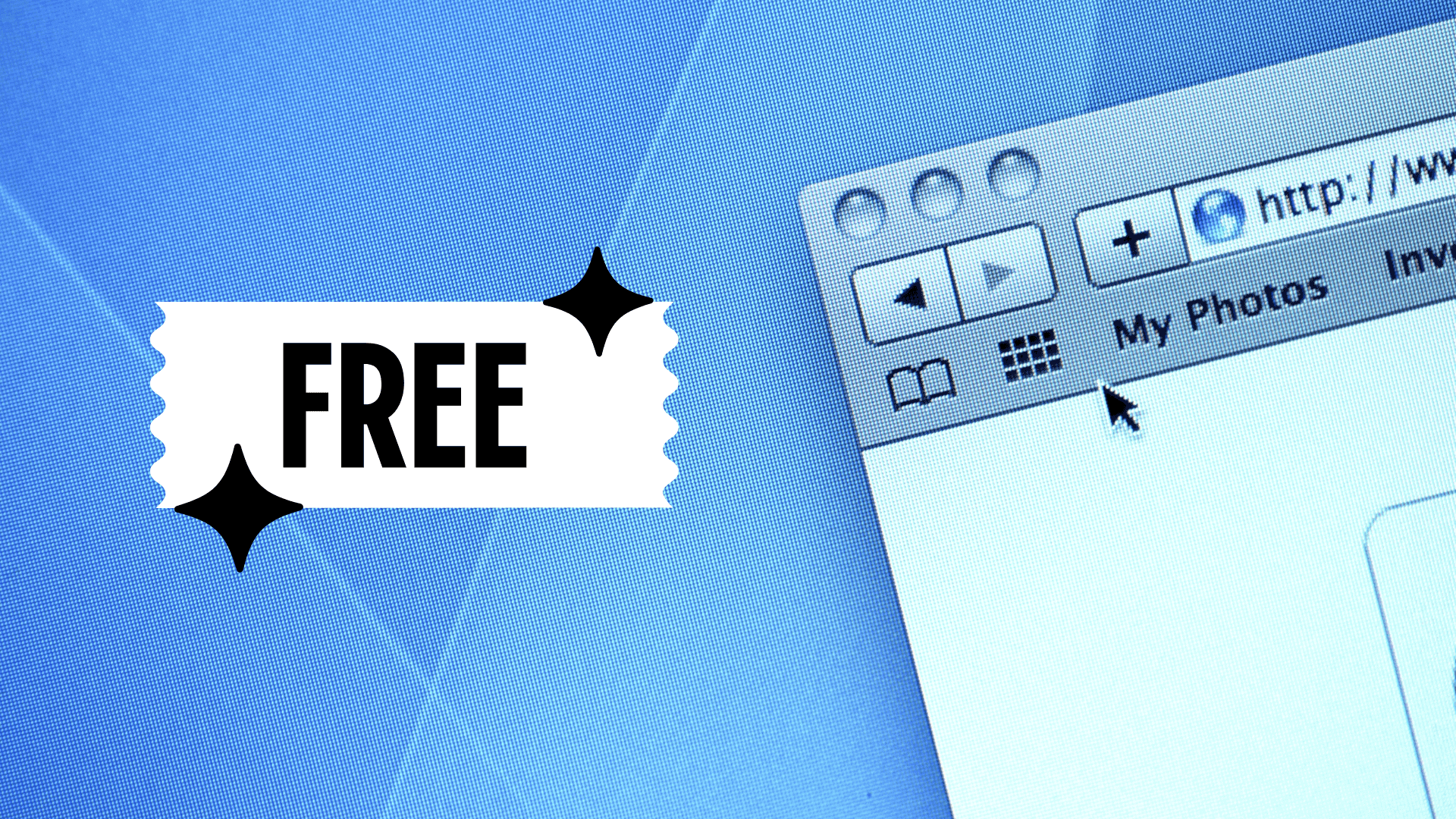 Virtual browser online free with a block of text stating \