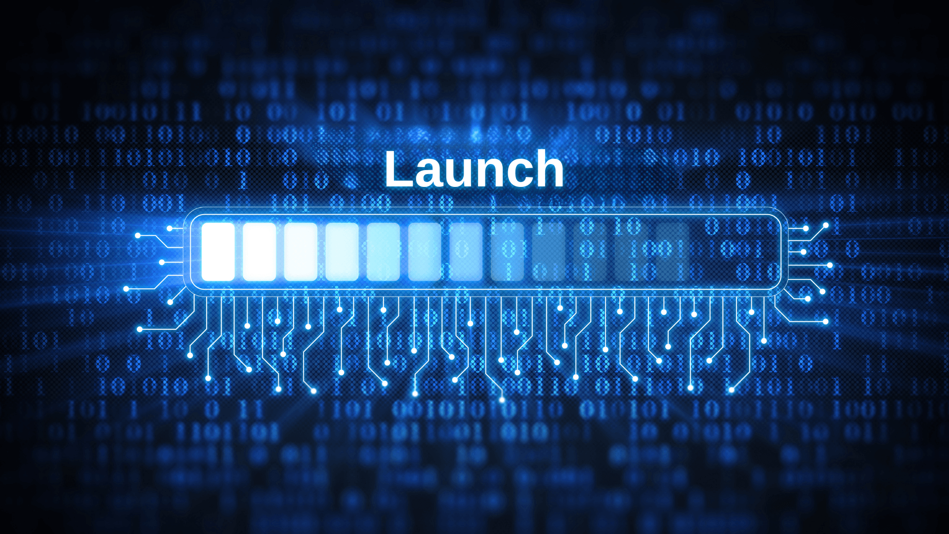 Digital progress bar with \