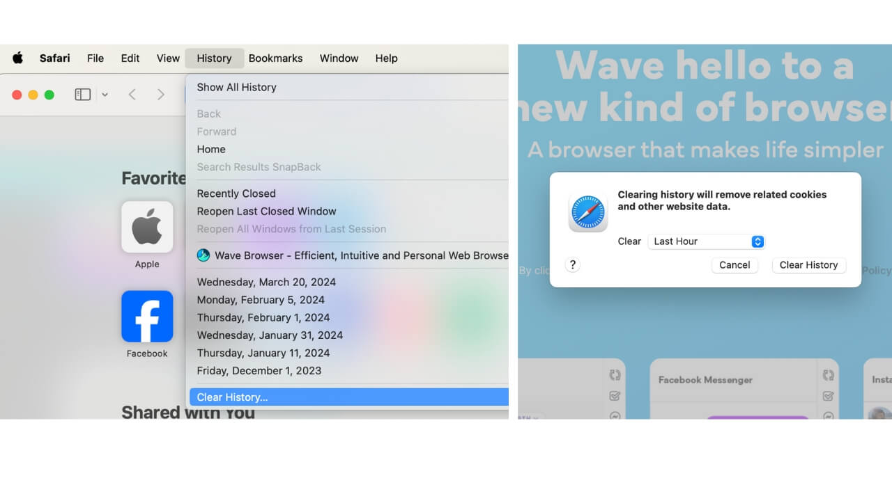 Delete Browsing History Safari Screenshots