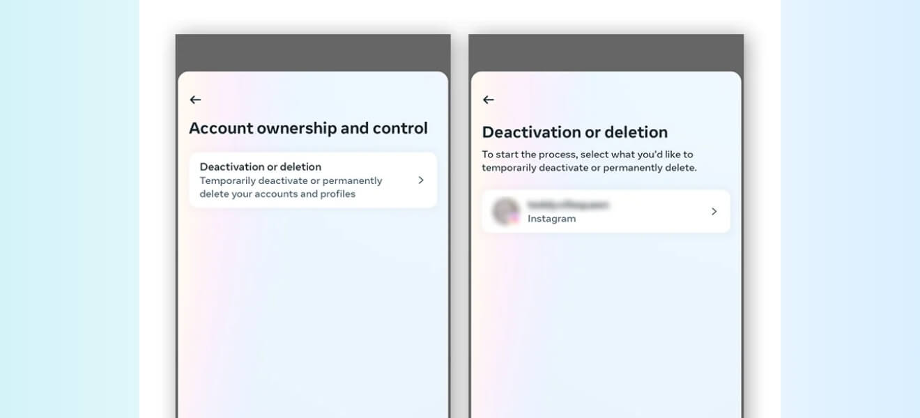 Delete or Deactivate Instagram Account step 5 screenshot