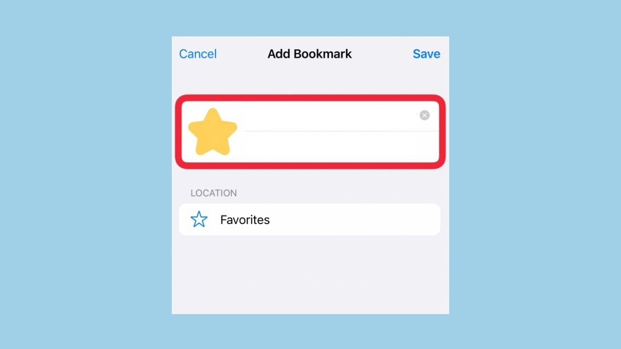 Star icon with the text \