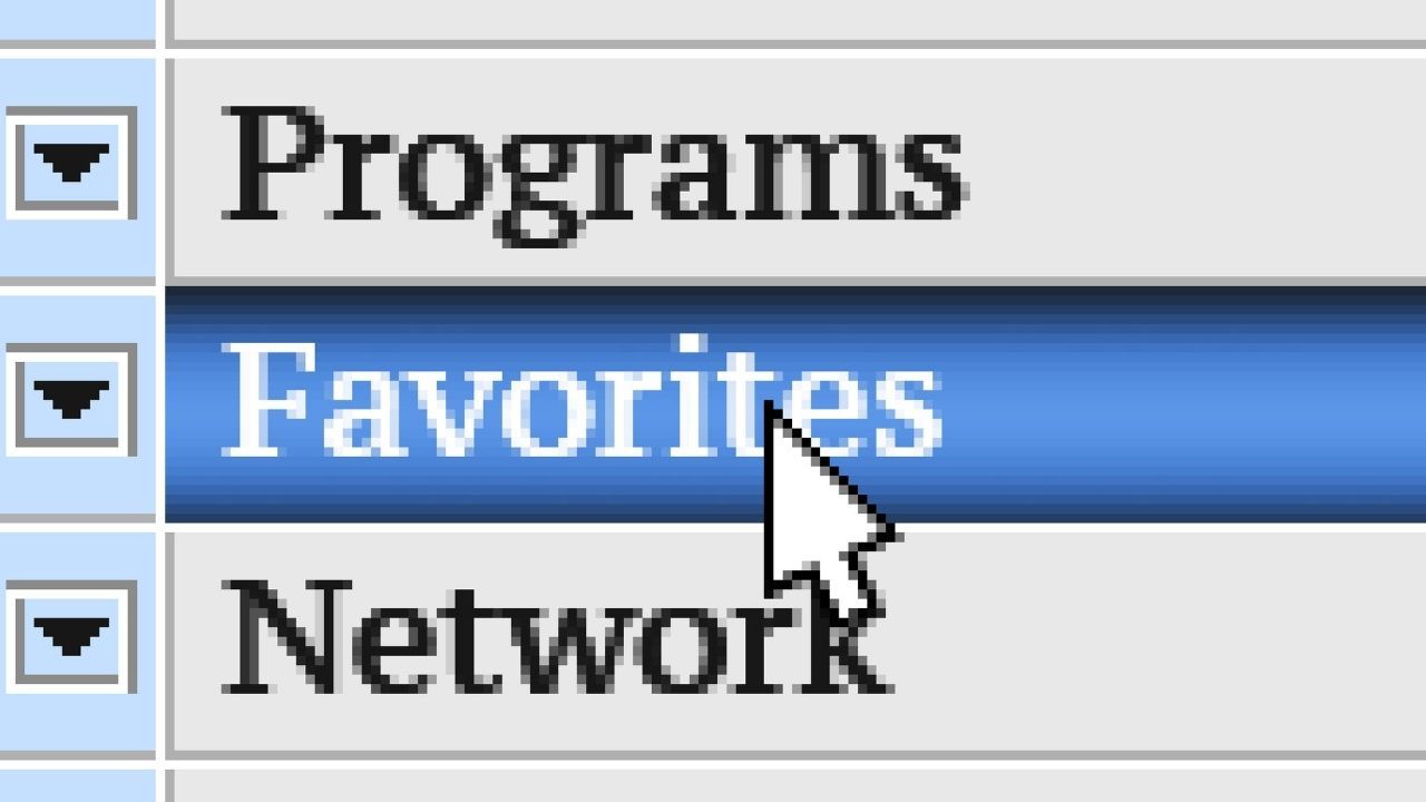 Favorites tab on a computer, representing what are my favorites