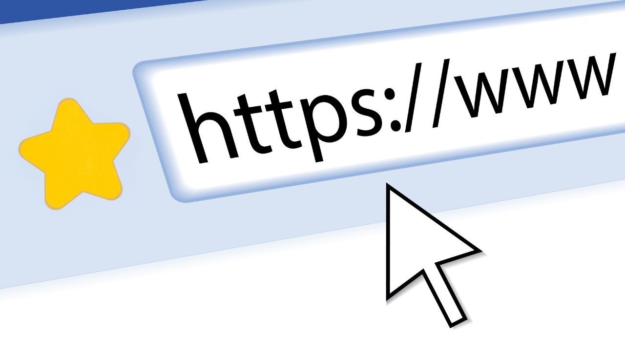 Browser address bar with a star icon next to it, representing how do I add a website to my favorites