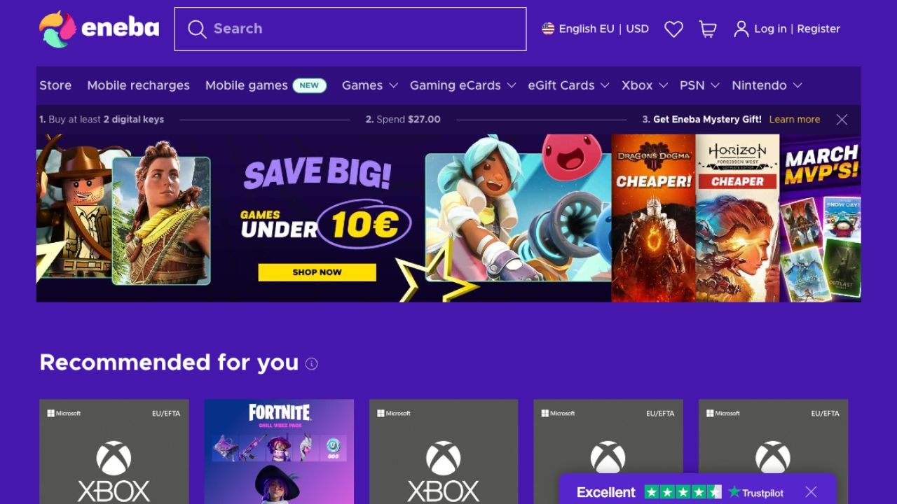 ENEBA online gaming store