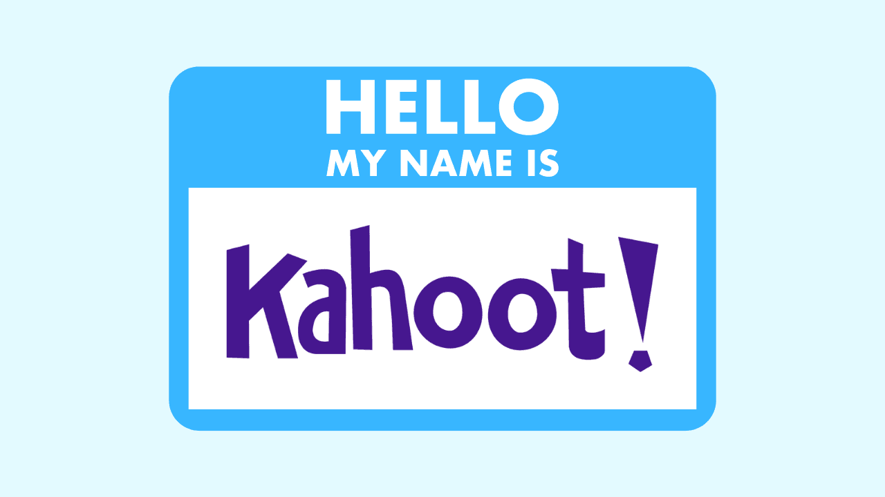 Name tag with \