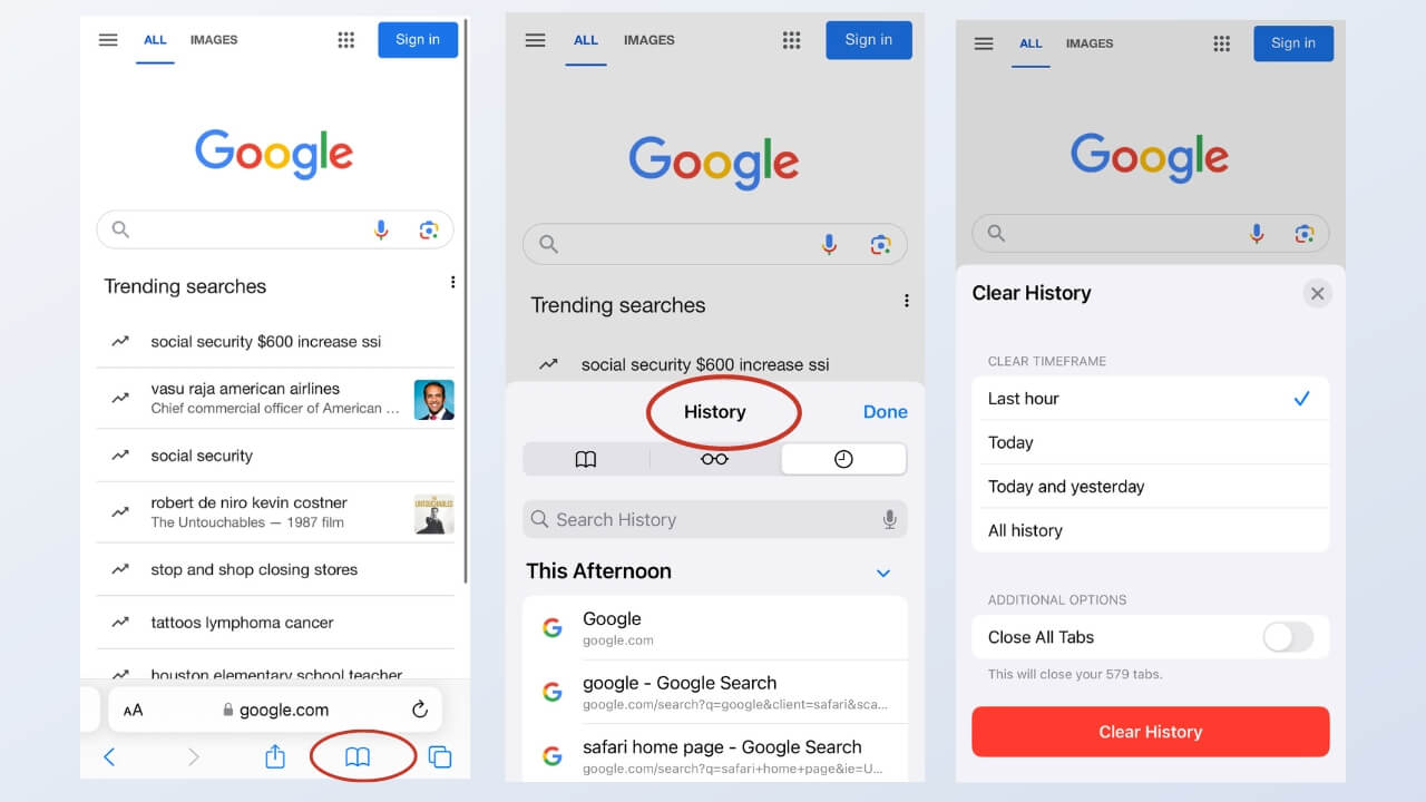 Mac screenshots how to delete browsing history