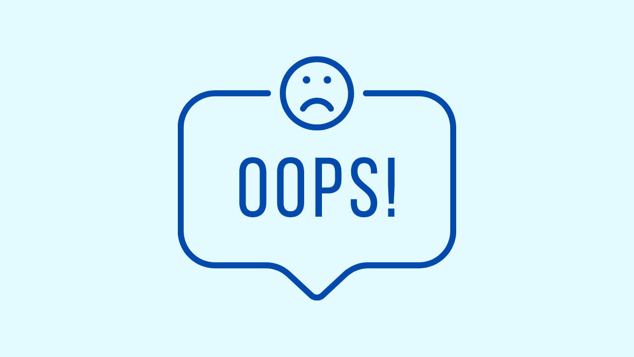 Twitter oops something went wrong