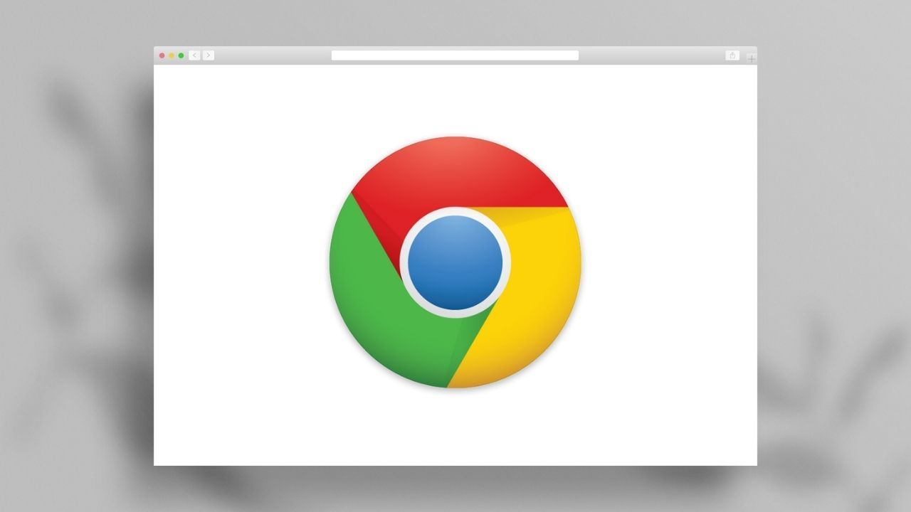 Chrome logo in browser