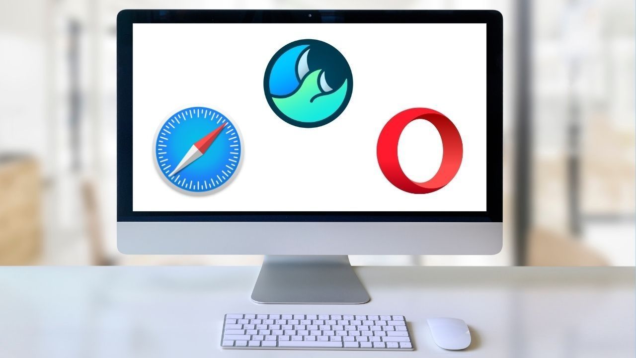 Wave, Safari, and Opera browser logos, representing how to pin a website to taskbar in other browsers