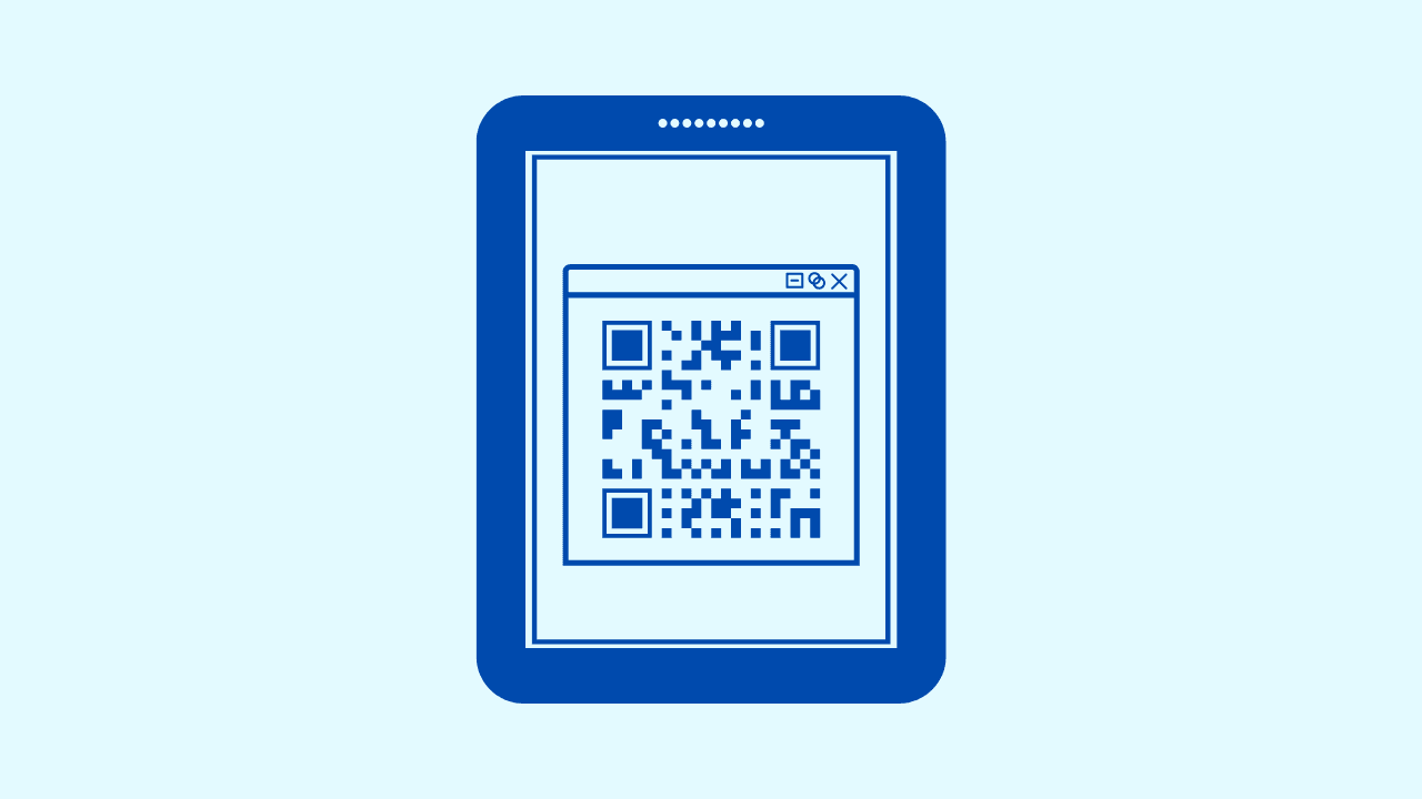 How to scan a QR code on tablet