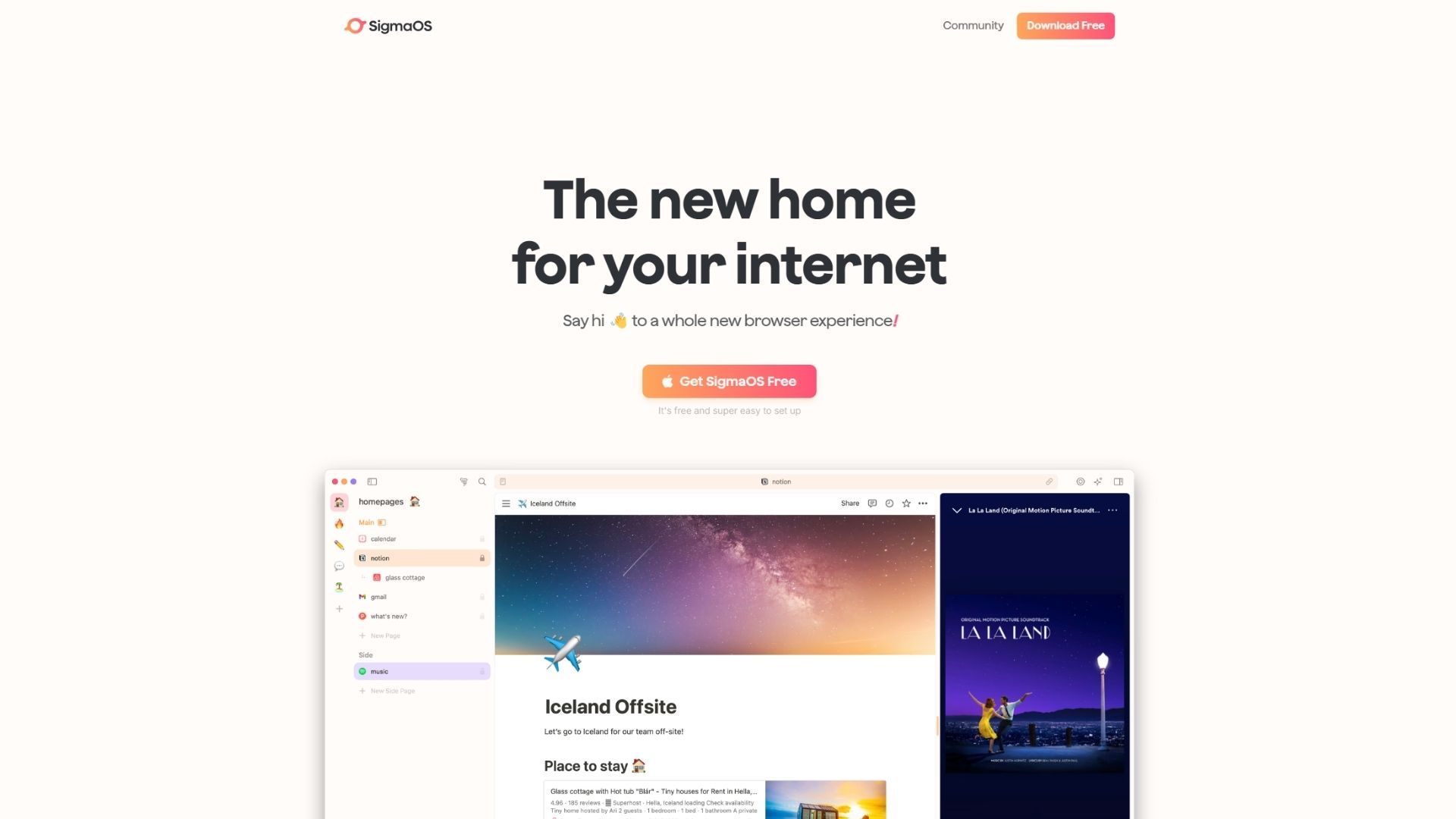 SigmaOS best browser with ai