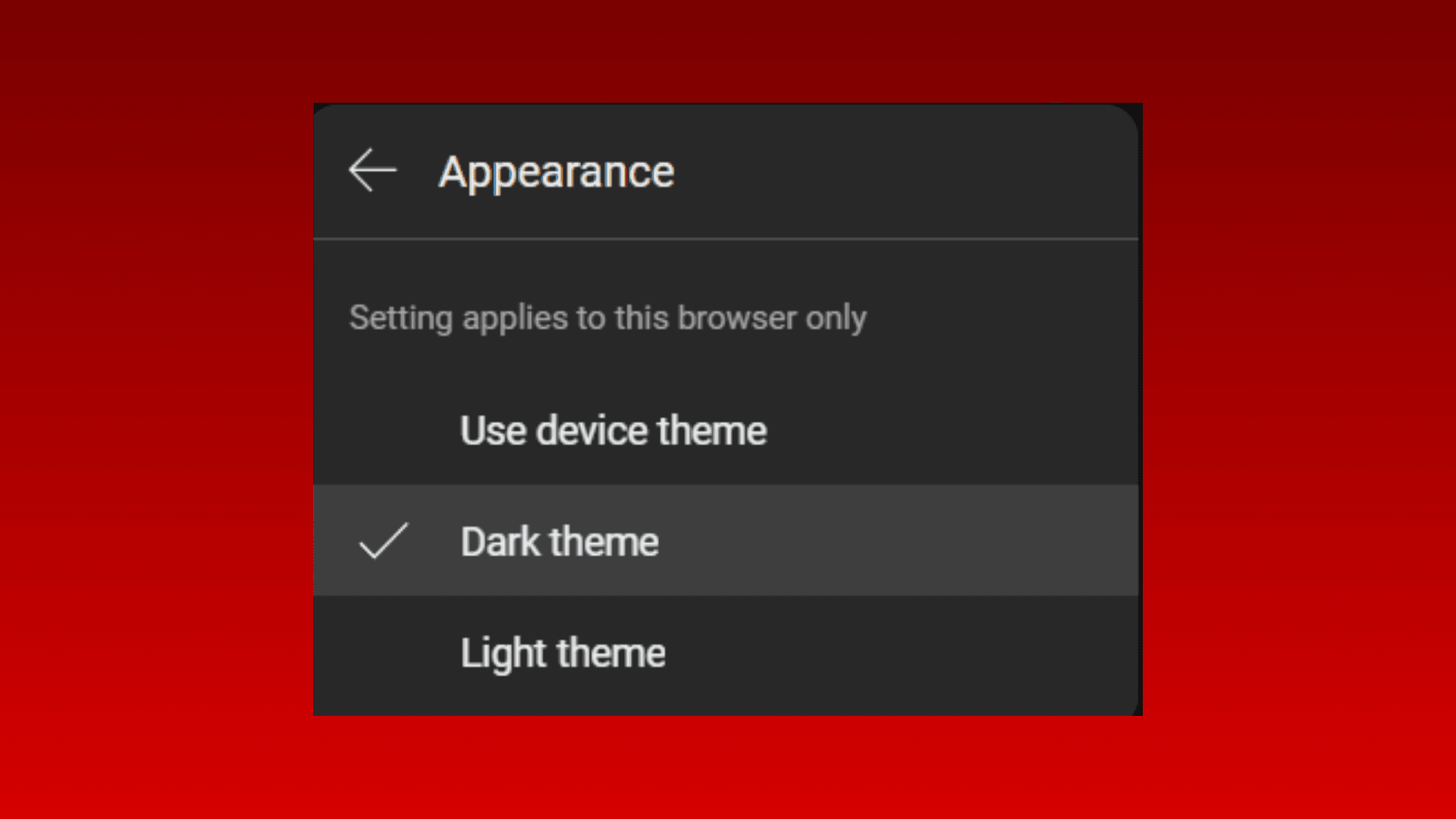 How to put YouTube in dark mode.
