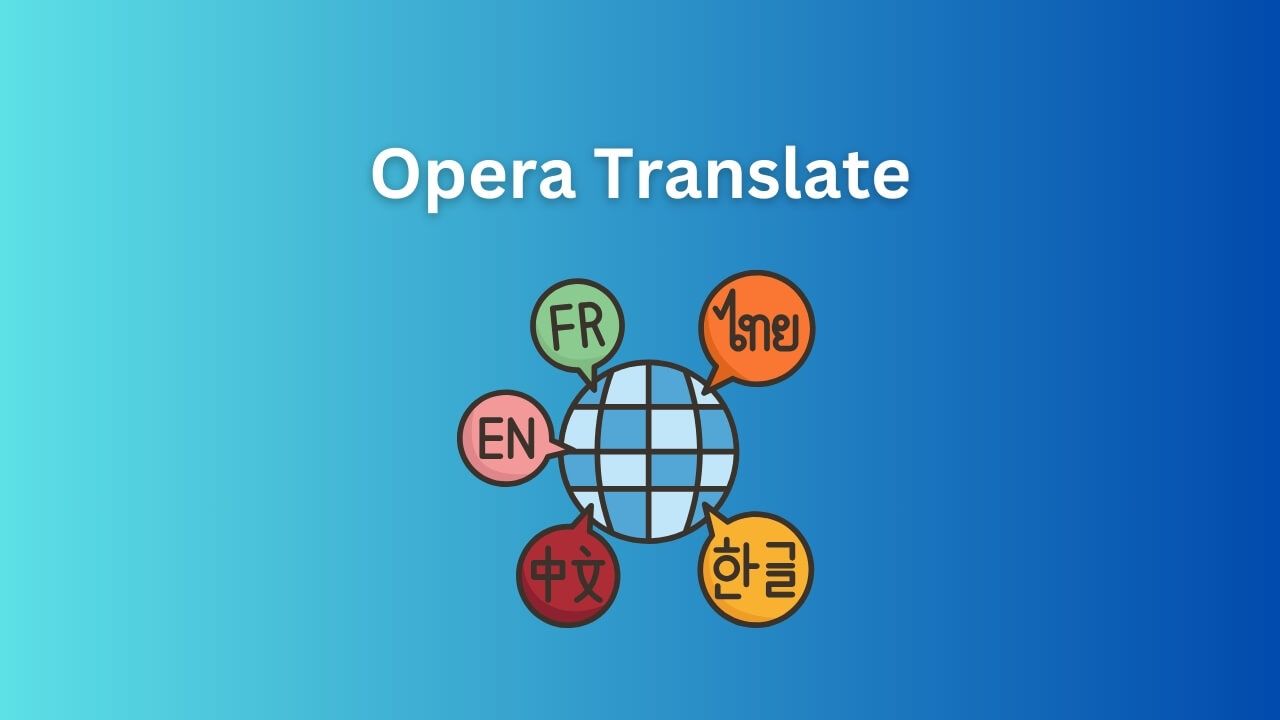 opera browser translate features