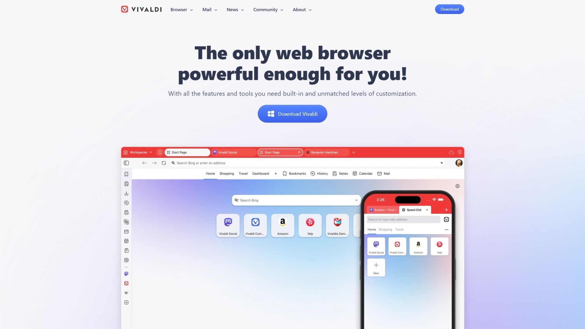 Vivaldi best free ai browser
