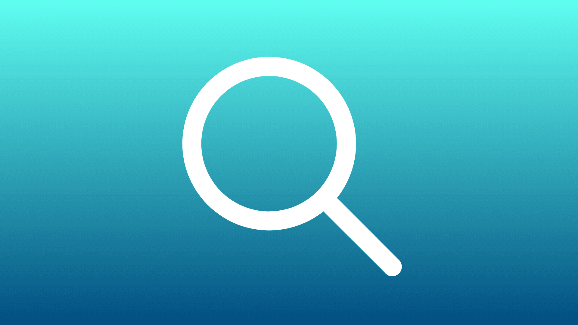 Blue gradient background with a white magnifying glass, representing the Task Manager Mac shortcut