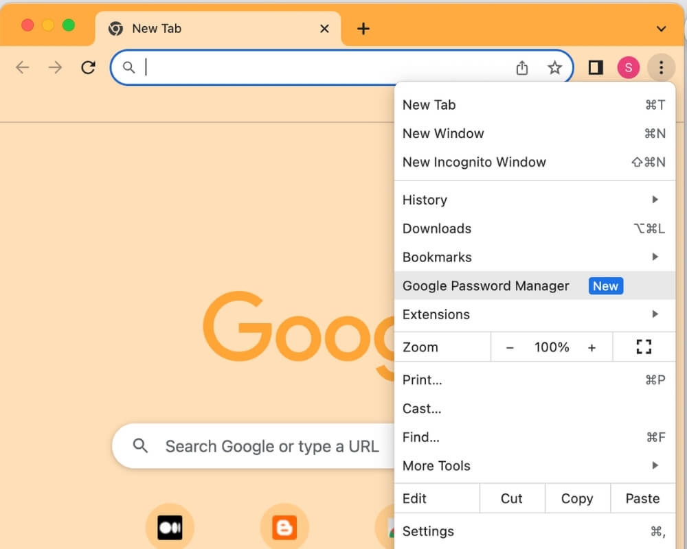 Manage Google passwords on Google from PC steps