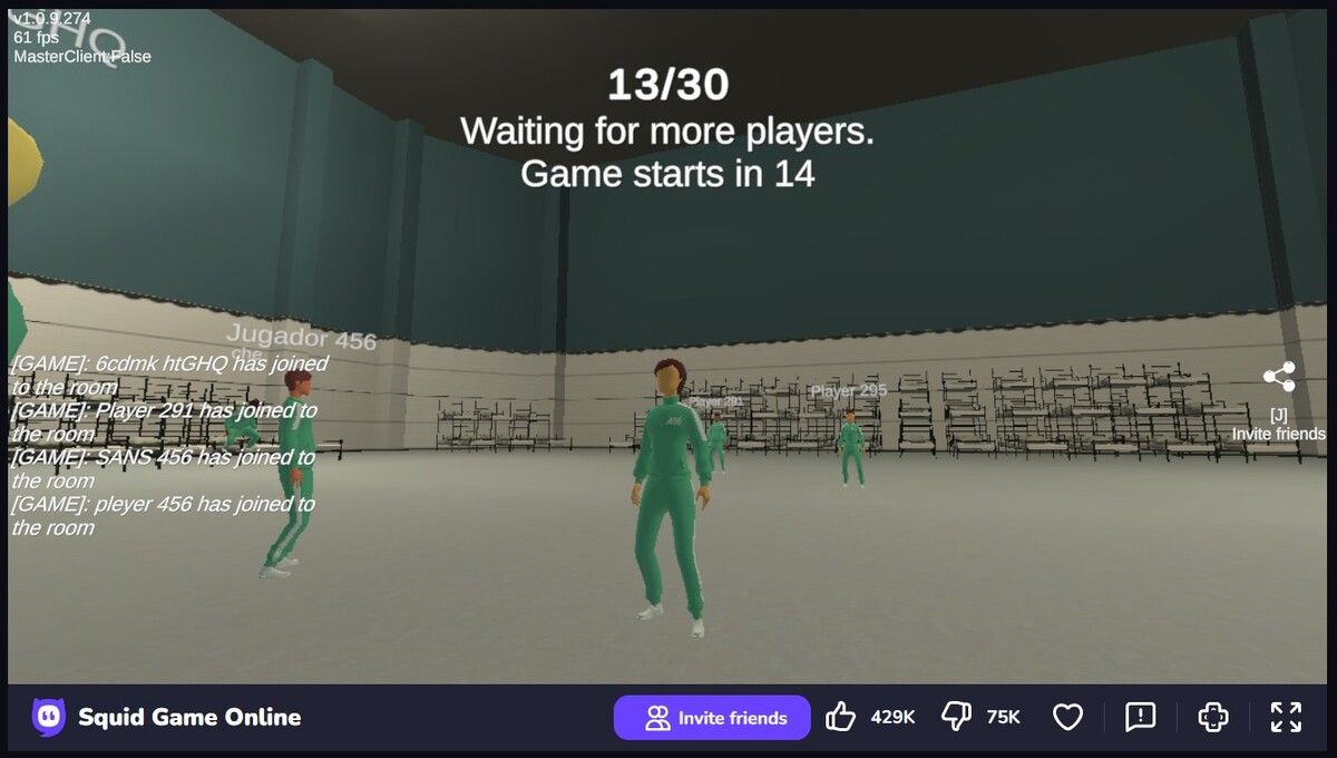 squid games on crazy games