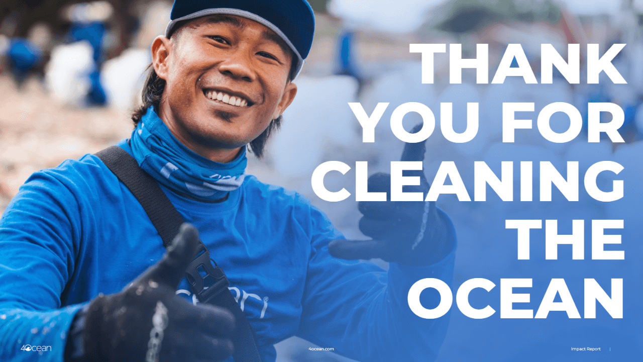 thank you for cleaning the ocean