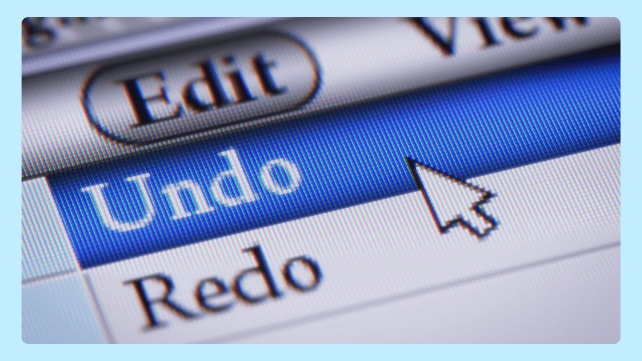 undo and redo
