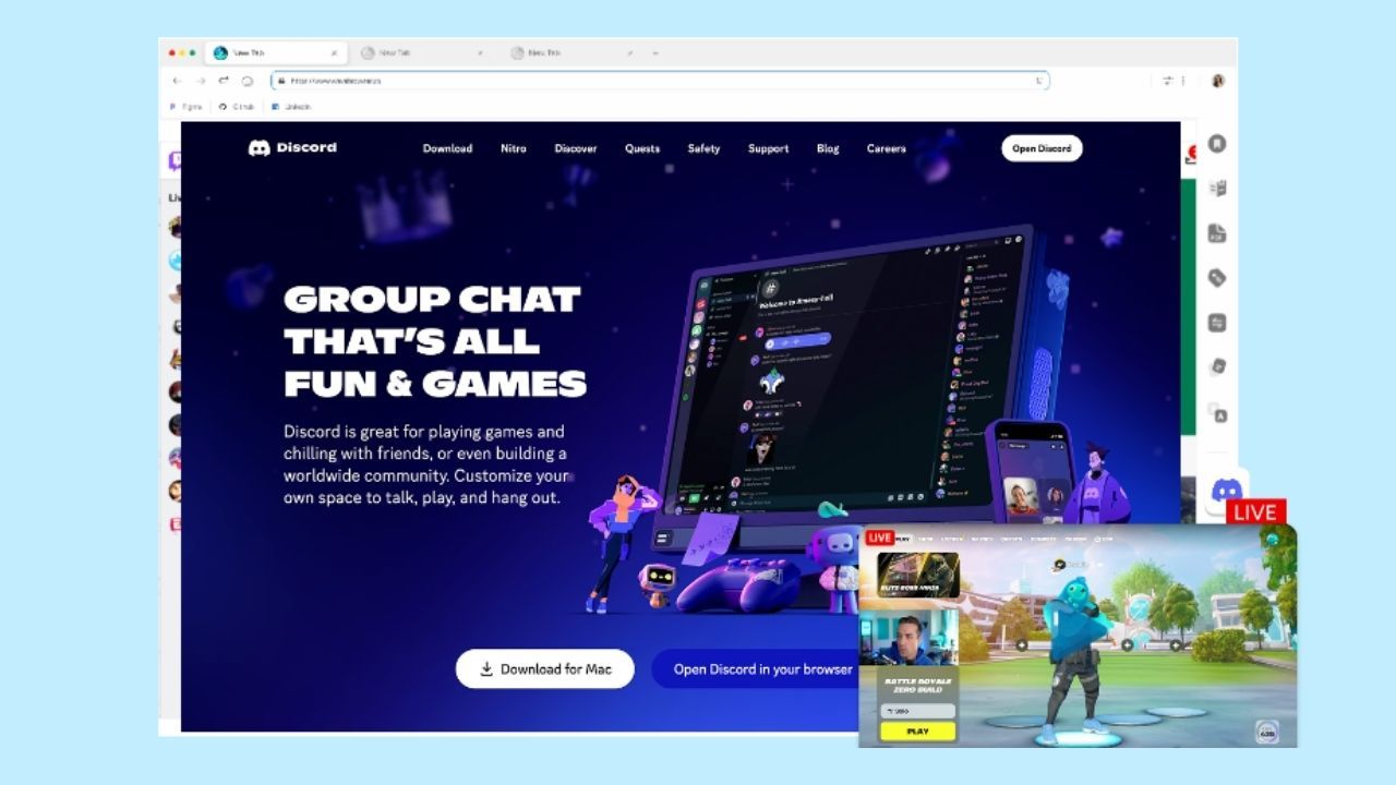 wave browser gaming features