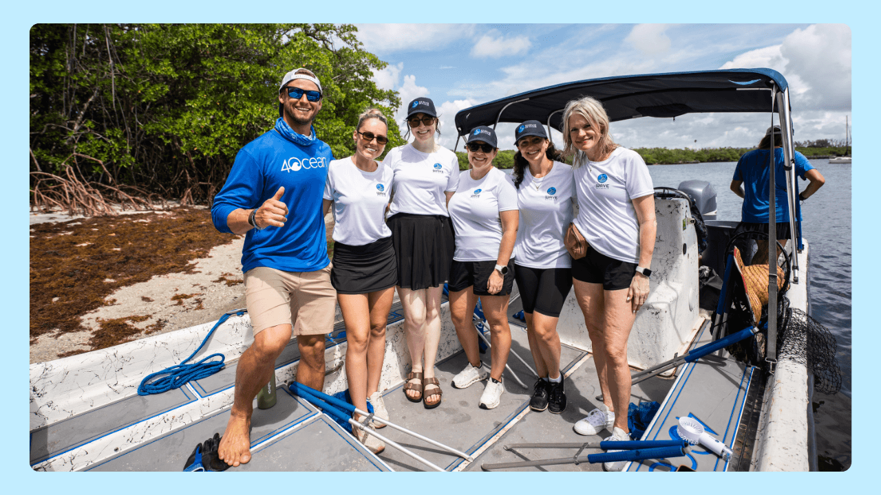 Wave Browser Joins 4ocean for a Shoreline Cleanup 