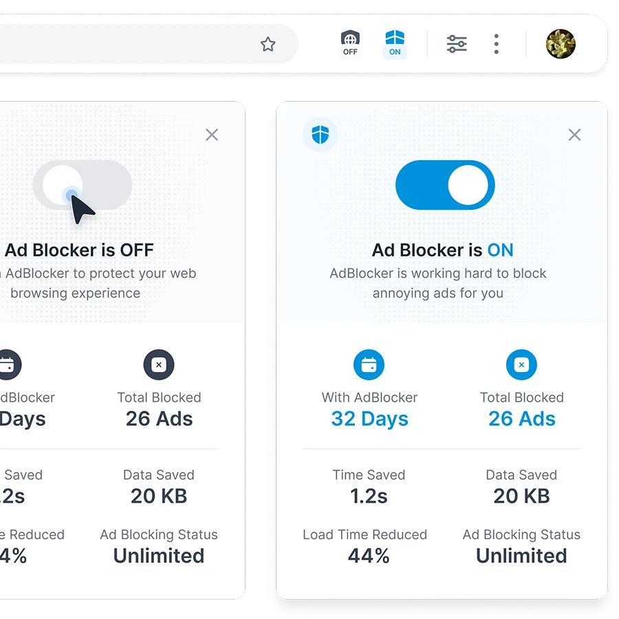 Native ad blocker vs browser extensions comparison
