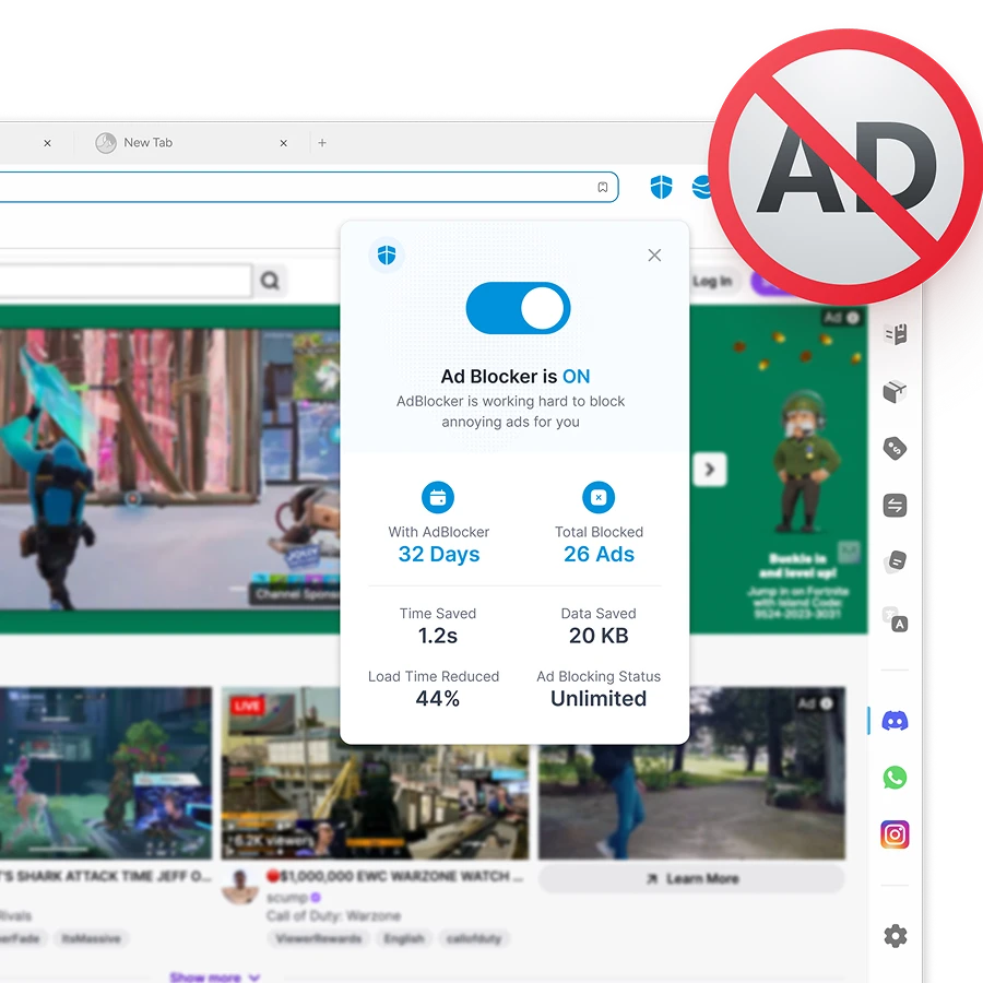 Ad-free gaming environment and focus mode
