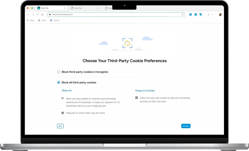 Wave Browser VPN and encryption features